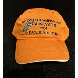 National Championship Musky Open Fishing 2007 Eagle River Wi.  Strapback Hat/Cap